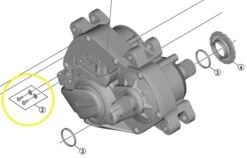 SHIMANO Schrauben Und Mutter Für Lichtanschluss STEPS Antriebseinheit DU-E8000, DU-E7000, DU-E6100